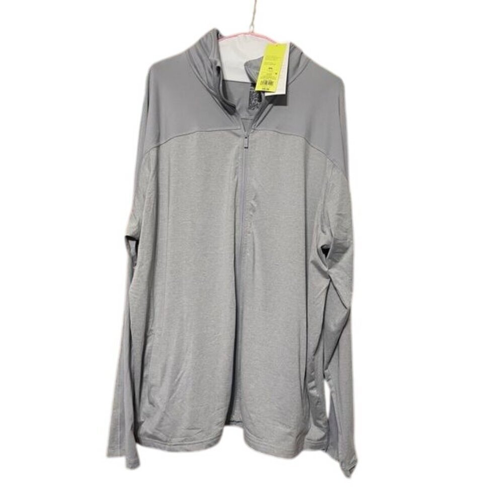 All in Motion Mens Lightweight UPF 50 Jacket Packable Hood Full Zip Gray XXL NWT